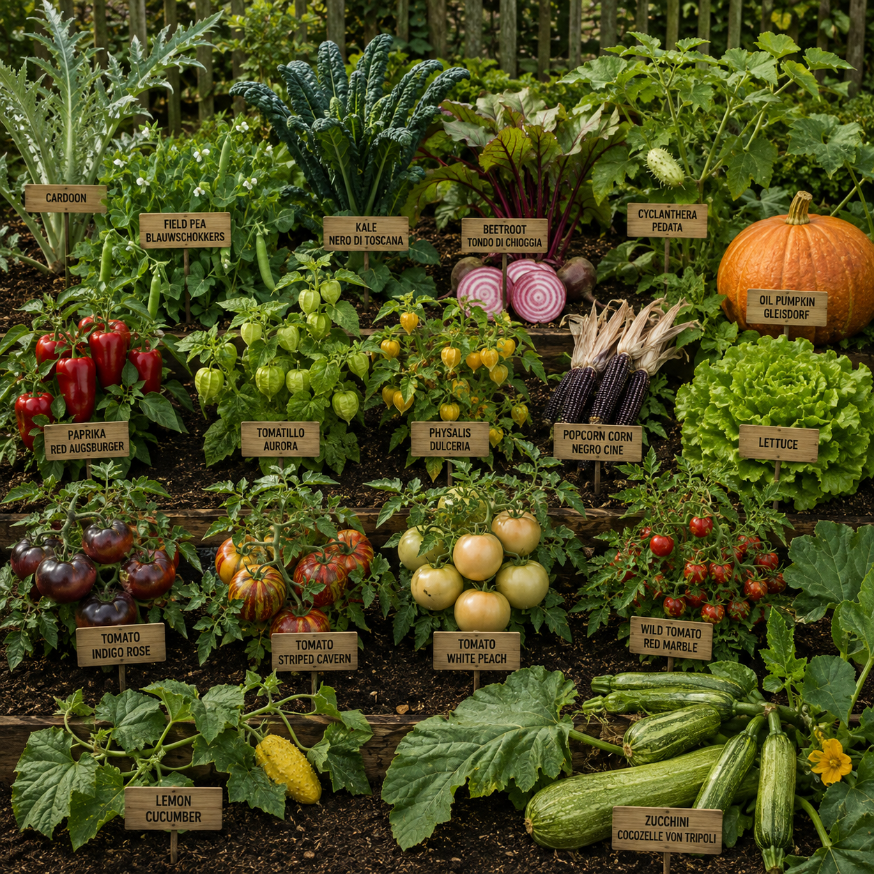 Organic Rarities Treasure Chest Seed Box – 17 Varieties