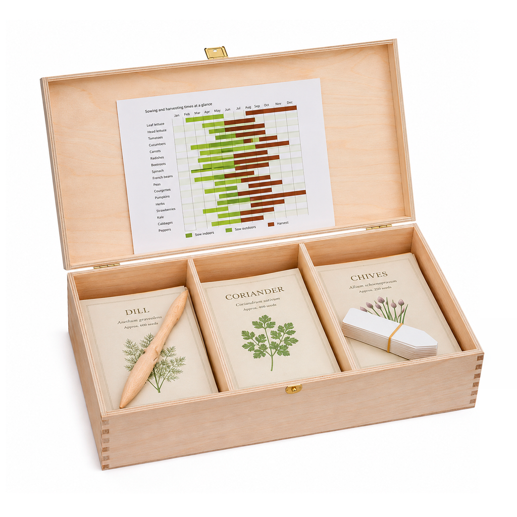 Organic Rarities Treasure Chest Seed Box – 17 Varieties
