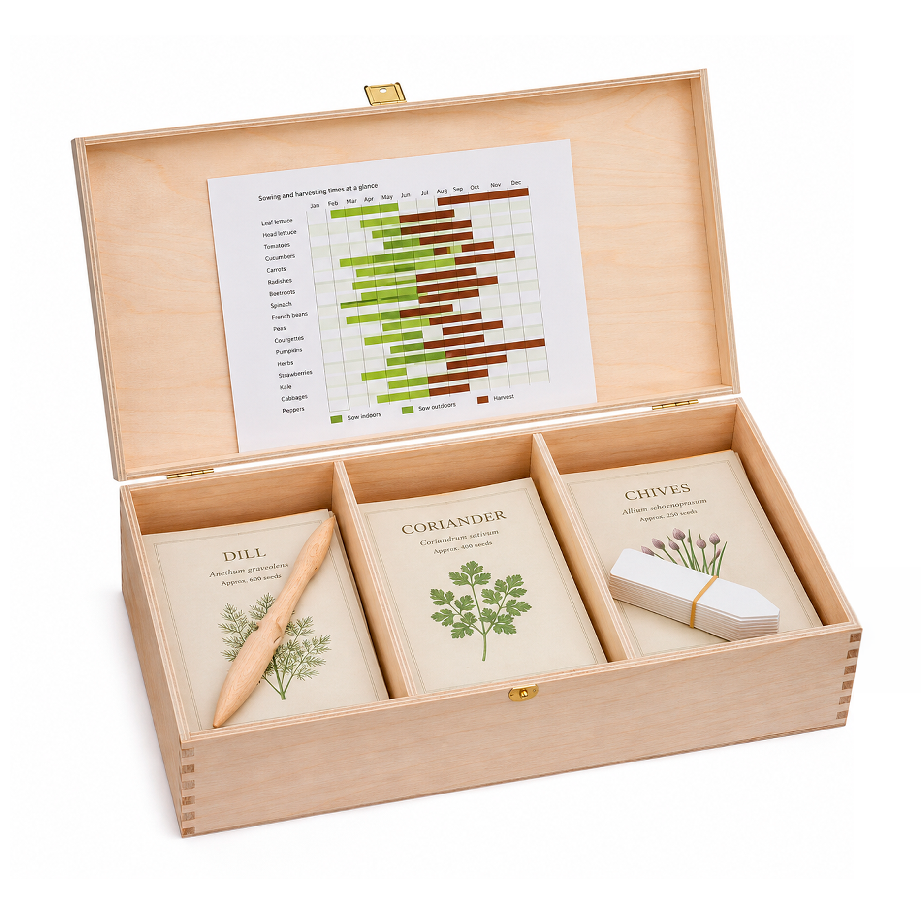 Organic Rarities Treasure Chest Seed Box – 17 Varieties
