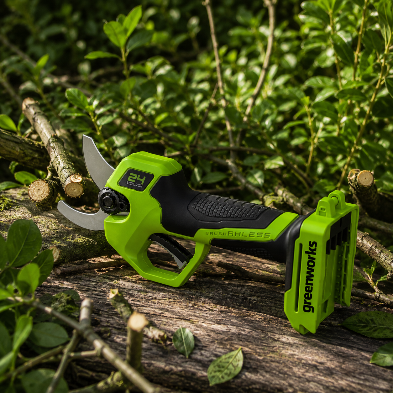 Greenworks PR24320 24V Cordless Pruner – 32 mm, 4Ah Kit