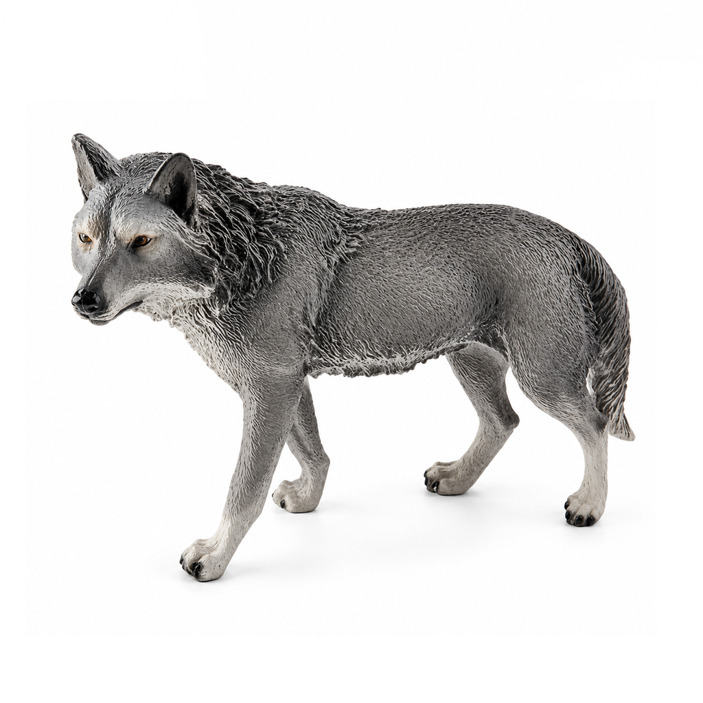 Gray Wolf Garden Statue