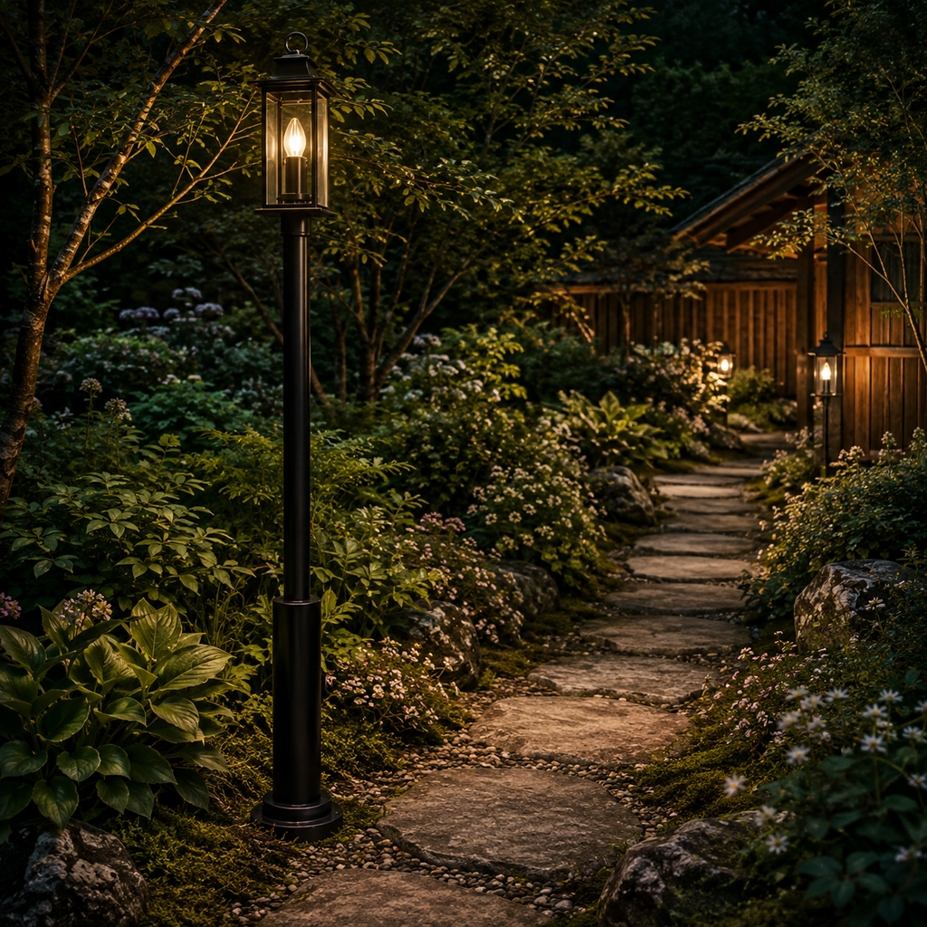 Black Outdoor Pier Light