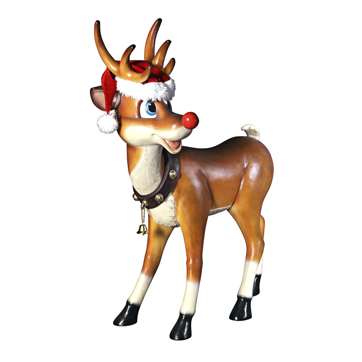 Festive Red-Nosed Holiday Reindeer