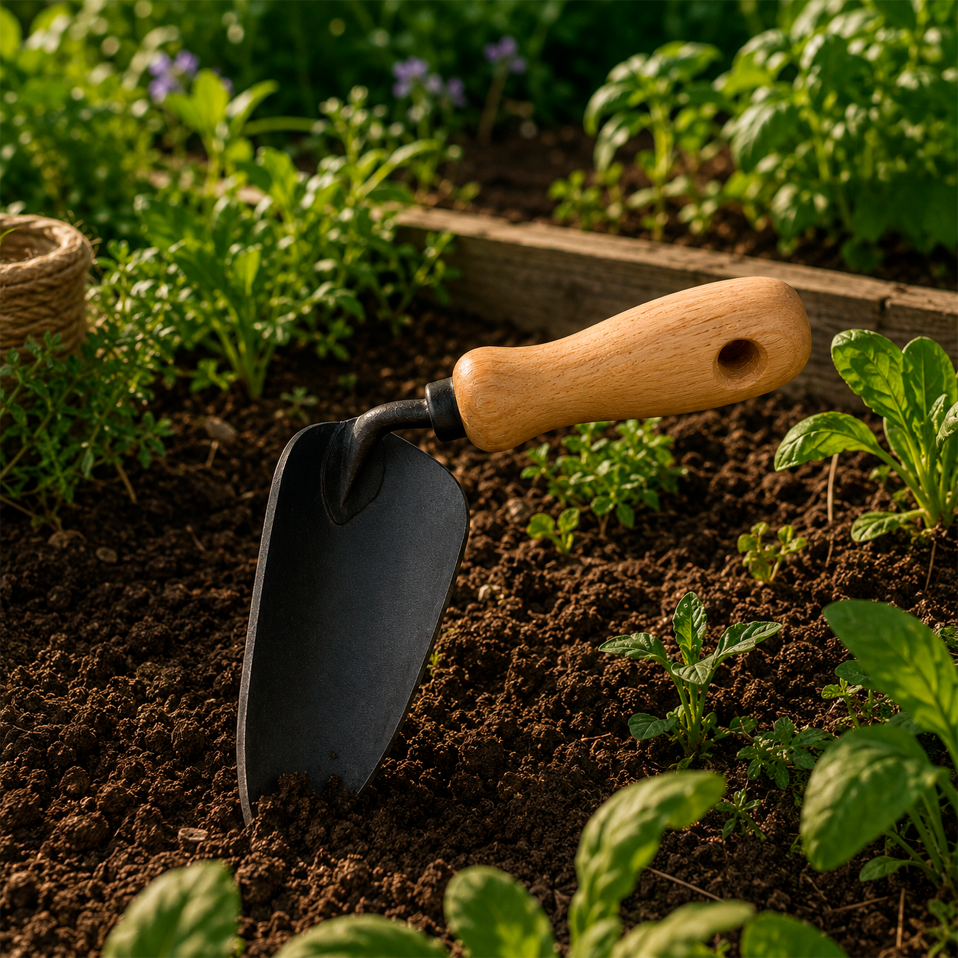 Forged Planting Hoe with 14 cm Handle