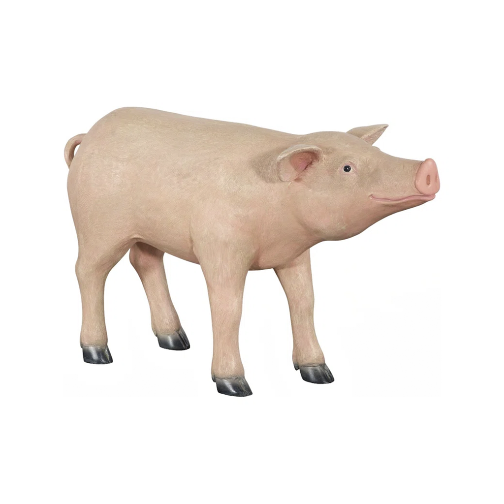 Contemporary Standing Piglet Sculpture