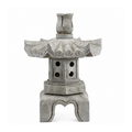 Tranquil Lotus Top Zen Stone Lantern