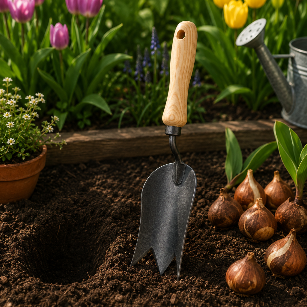 Tulip Planting Trowel with Sharp Blade Edges