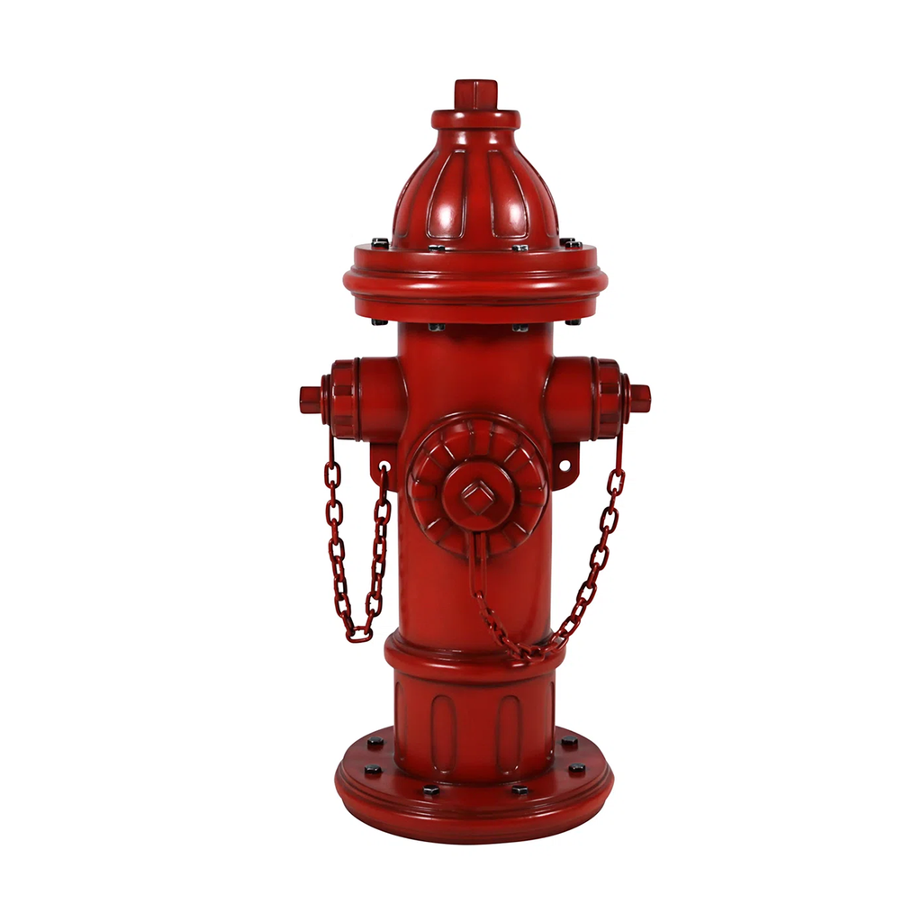 The Classic Red Fire Hydrant Dog Prop