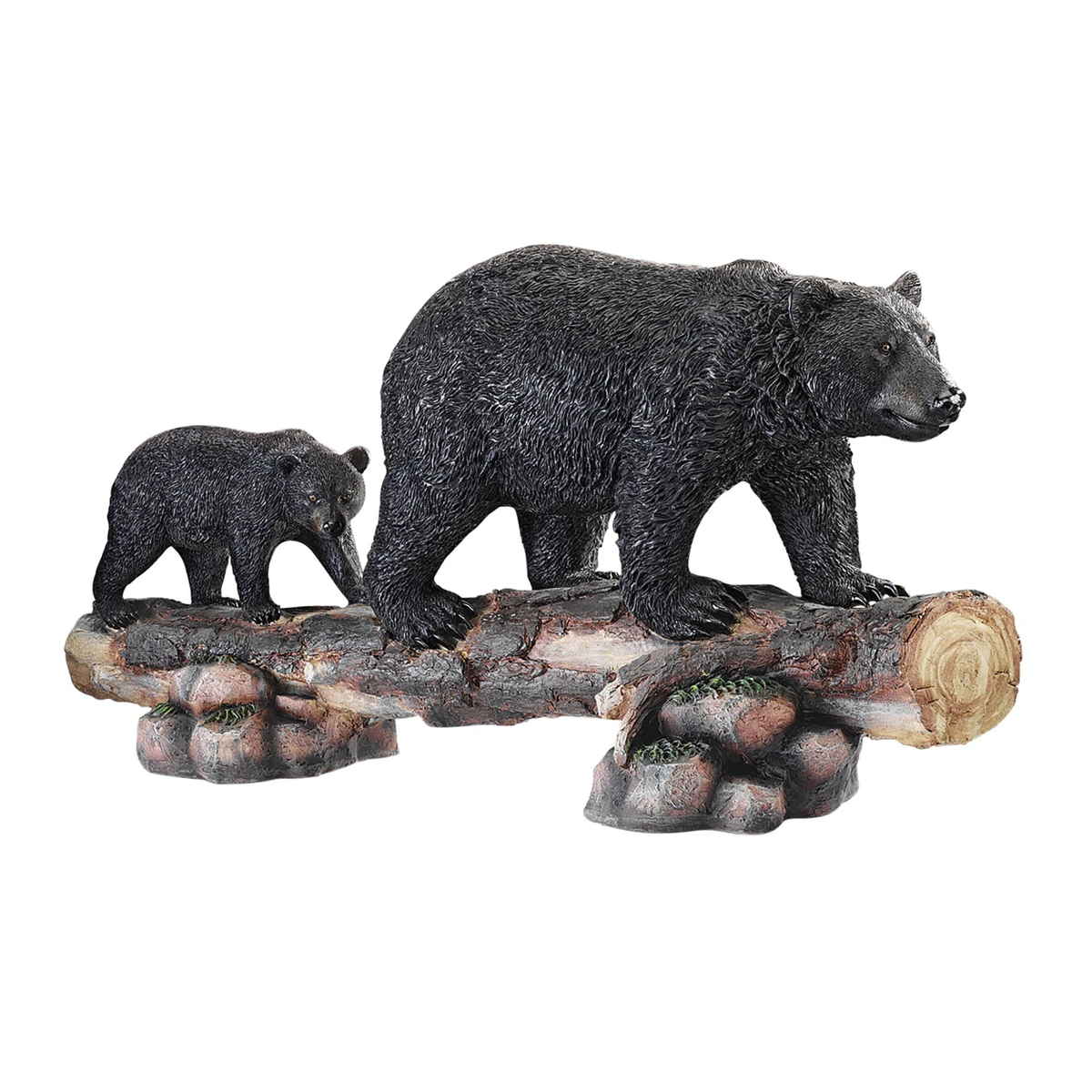 Majestic Mother Bear and Cub Wilderness Statue